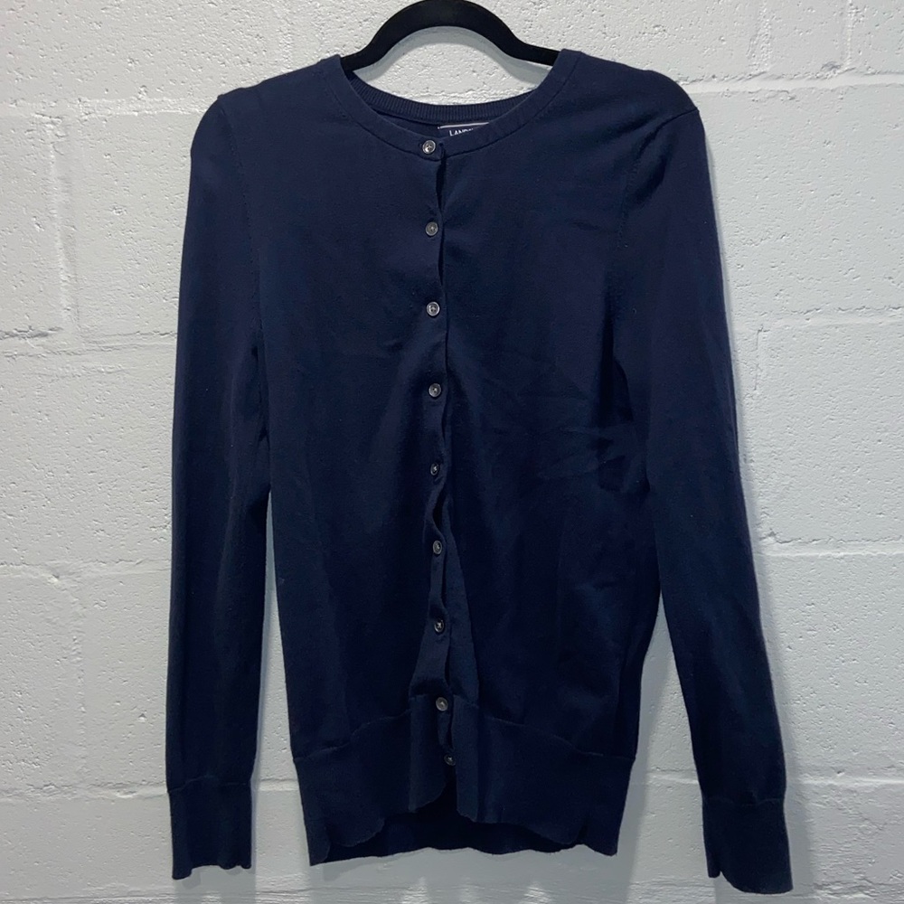 Navy Blue Button Up Cardigan